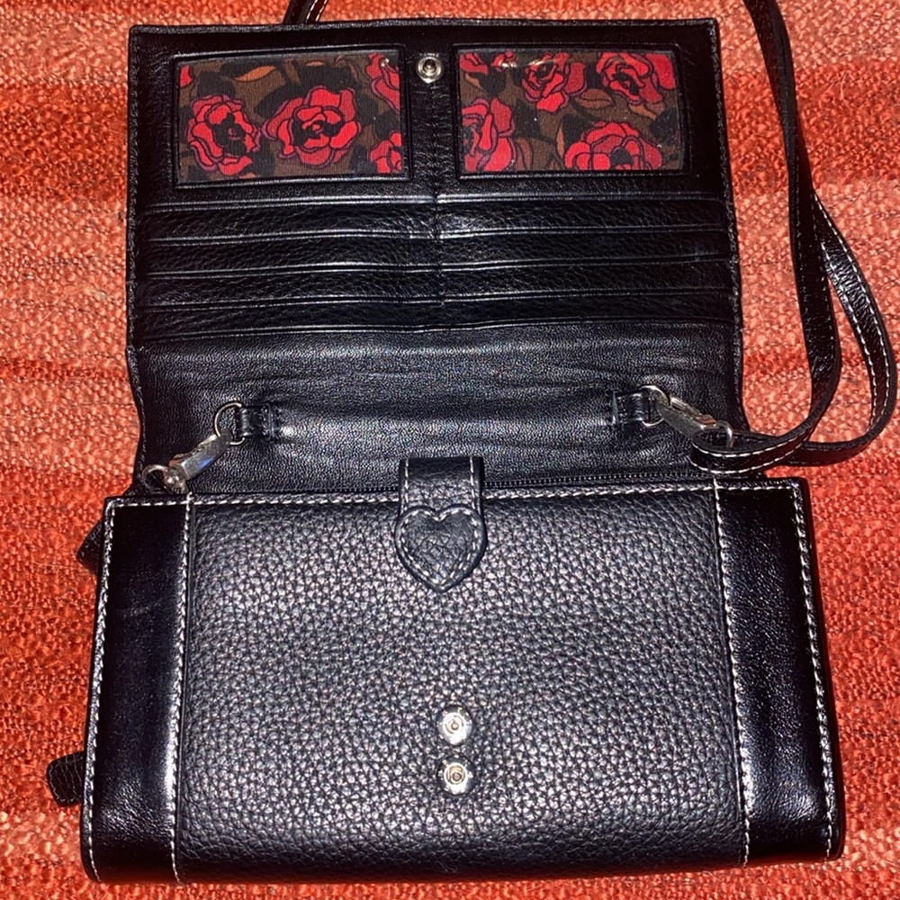 Brighton Cross Body Wallet On String Strap Leather - image 4